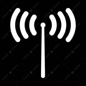 pngtree the icon depicts a radio signal in white color vector png image 9993618
