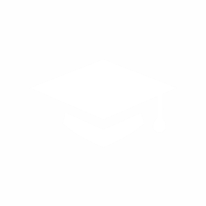 pngtree white graduation cap logo on black background png image 21643719